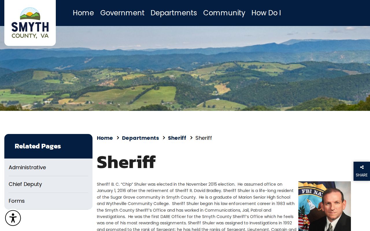 Smyth County Sheriff headquarters move notice and current office information